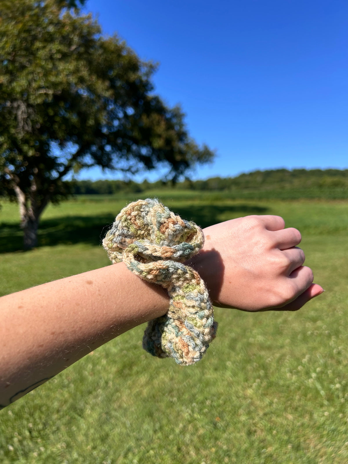 Earth Toned Scrunchie