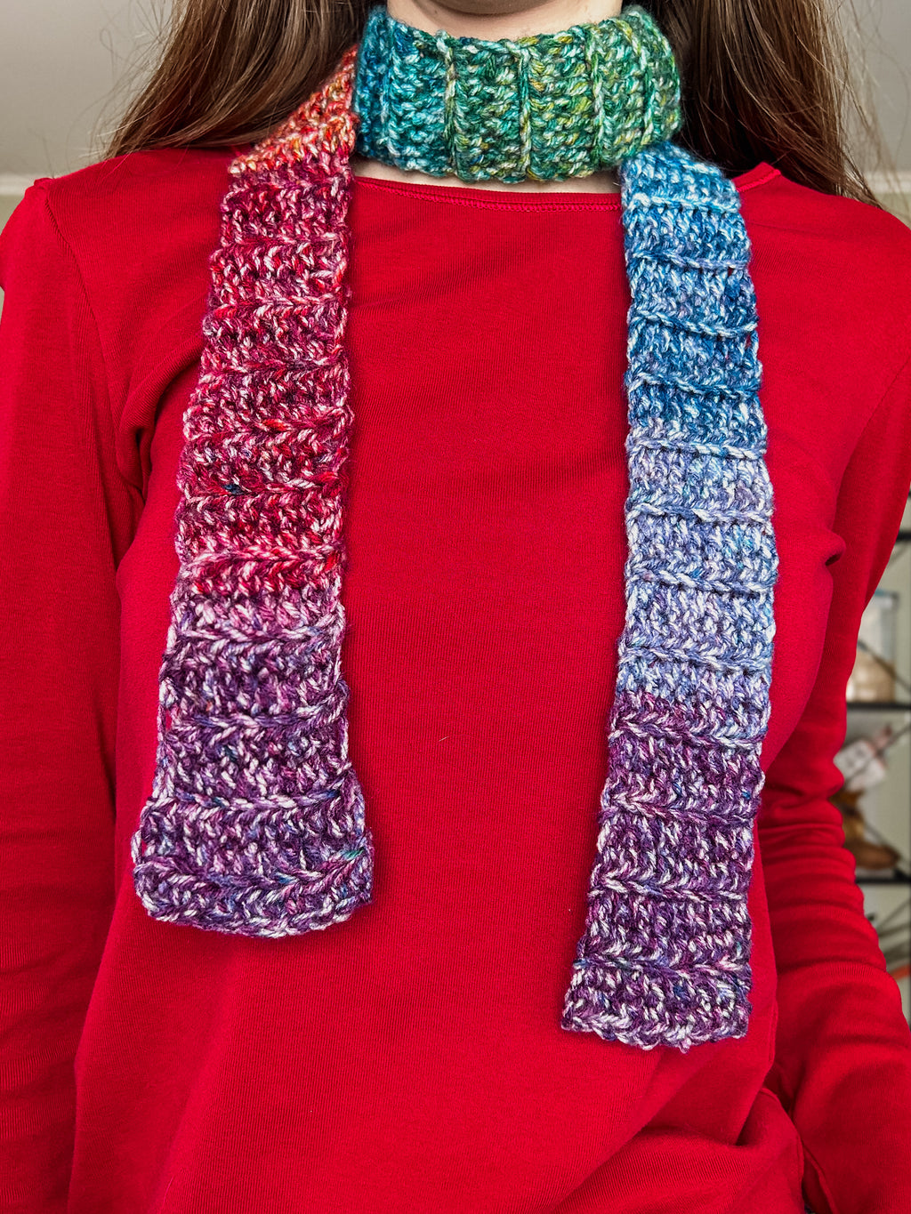 Rainbow scarf