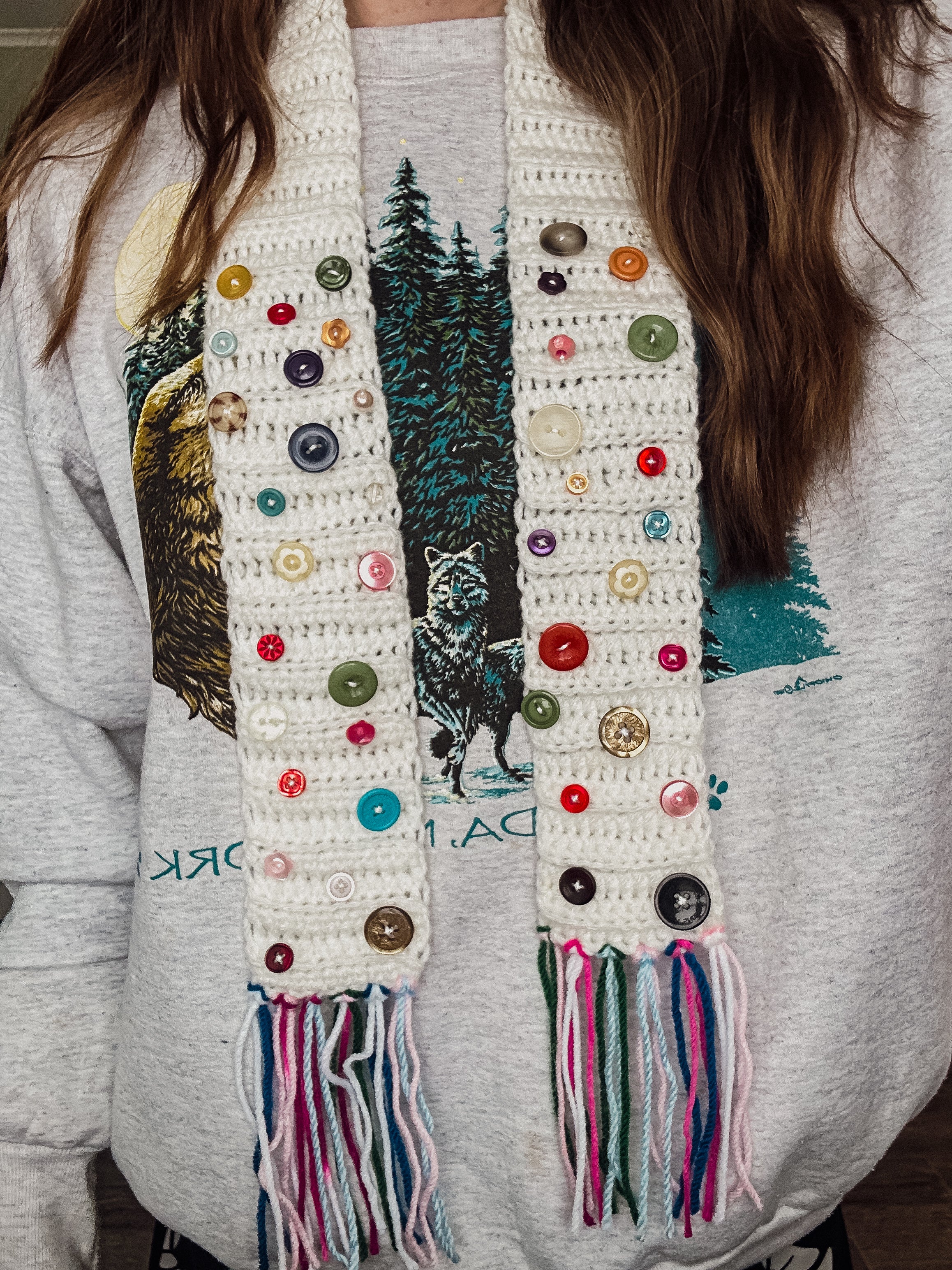 Cute as a Button scarf